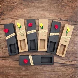 Custom <b>Small</b> <b>Gift</b> Folders Slide Paper <b>Boxes</b> with Matt Lamination and Sponge Lining for Eco-Friendly Cosmetic Packaging - Product Image 2