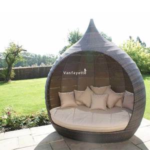 Meubles <span class=keywords><strong>de</strong></span> <span class=keywords><strong>jardin</strong></span> en rotin ovale <span class=keywords><strong>Chaise</strong></span> <span class=keywords><strong>longue</strong></span> en rotin à vendre <span class=keywords><strong>Chaise</strong></span> <span class=keywords><strong>longue</strong></span> d'extérieur avec auvent Salon d'extérieur Pagode Daybed - Product Image 3