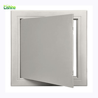 Cache-trou de plafond carré blanc moderne en plastique Lishine avec installation facile et conception durable pour systèmes CVC