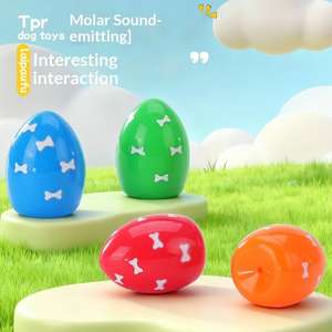 Mainan Bunyi Berbentuk Telur untuk Anjing, Berbahan Kertas, Berbentuk Molar, Berbahan Gabus, Berbentuk Teddy, dan Berbahan Karet - Product Image 1