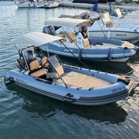 Bateau semi-rigide gonflable en Hypalon de 4,8 m SP480 pour sports nautiques de jour (CE)