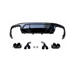 Difusor Trasero Estilo SQ5 con Salidas Dobles para Audi 19-21, Puntas de Escape B9, Mejora para Audi <span class=keywords><strong>Sline</strong></span> <span class=keywords><strong>Q5</strong></span> - Product Image 3