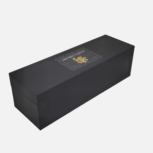 Hot Sale Luxury Customizable Hard Paper Wine Bottle <b>Gift</b> Box Recyclable Biodegradable Packaging Matt Lamination Gold Foil Spot - Product Image 5