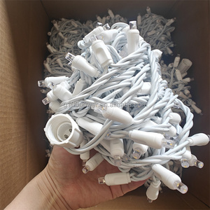 Chất lượng thương mại đồng trục minilight 100 đèn <span class=keywords><strong>5mm</strong></span> dẫn đèn dây trắng ấm 33ft 4 ''khoảng cách dây trắng - Product Image 5