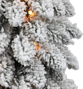 Arbre de Noël artificiel réaliste en PE et PVC, effet neige, type <span class=keywords><strong>sapin</strong></span> floqué, avec charnières, pour la décoration de la maison et des fêtes - Collection Ownerparty - Product Image 3