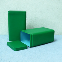 Boîte universelle vide en fer blanc avec couvercle à vis carré, couleur unie, pour thé noir, thé vert, grains de café, pot hermétique, vente en gros, usage alimentaire