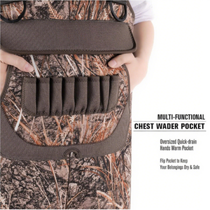 TOPIND Cómodas <span class=keywords><strong>botas</strong></span> <span class=keywords><strong>de</strong></span> pesca para <span class=keywords><strong>mujer</strong></span> Caza e impermeable Chest Wader para hombres Stocking Foot 600G Aislamiento con <span class=keywords><strong>botas</strong></span> - Product Image 6