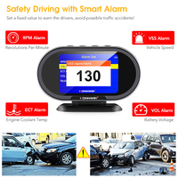 Konnwei Kw206 Obd2 Velocímetro Head-up Display para Auto, OBD2 HUD, Herramienta de Diagnóstico con Actualización de Software Gratuita