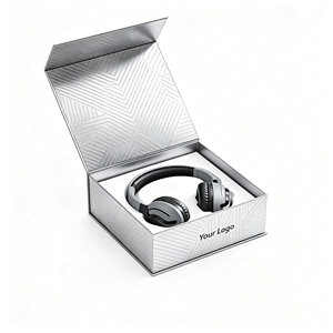 Caja de Empaque para Auriculares Inalámbricos Premium, Cierre Magnético, Plegable, de Papel Rígido, Empaque de Regalo de Lujo - Product Image 1
