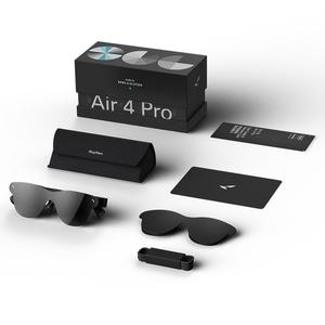 <span class=keywords><strong>Lunettes</strong></span> intelligentes Thunderbird Air4 <span class=keywords><strong>Pro</strong></span>, écran géant de 135 pouces, cadre en bambou noir, verres TAC, téléviseur de poche portable - Product Image 1