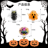 Jouet anti-stress mochi mignon d'Halloween, fantôme citrouille déformable à presser, jouet sensoriel pour enfants, activité de vacances