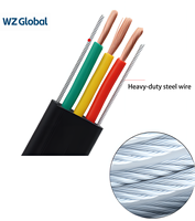 Flexible Flachkabelkette mit Stahldraht, NBR-Isoliert, Öl- und Kältebeständig, 0-90 ° C, für Aufzugskran-Hebevorrichtung