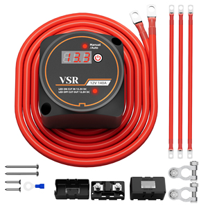 Kit Aislador de Batería Dual Inteligente Rohs CE 140A, Interruptor Selector de Batería de 12 Voltios con Botón de Control Manual para Automóviles y RV - Product Image 1