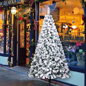 DB 6FT PVC Flocking Artificial Christmas Tree 750 Branches Modern 180cm Automatic Tree Available Mini Large Customizable - Product Image 2