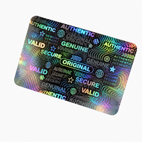 Autocollants de sécurité holographiques personnalisés, étiquettes d'authenticité anti-contrefaçon avec impression de logo pour l'emballage des produits