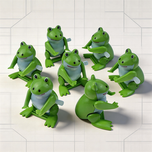 Jouet grenouille à remonter à prix abordable pour enfants, grenouille rebondissante rétro à remonter, jeu éducatif, récompense pour la maternelle, prix d'arcade - Product Image 1