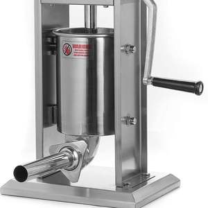Poussoir à saucisses manuel vertical en acier inoxydable de 5 L pour la fabrication maison, avec 4 tubes offerts - Product Image 3