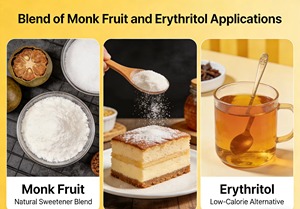 En stock: Mezcla de Monk Fruit <span class=keywords><strong>y</strong></span> Eritritol, edulcorante natural sin calorías, sustituto de azúcar 1:1, paquete a granel de 25 kg para repostería <span class=keywords><strong>y</strong></span> bebidas. - Product Image 3