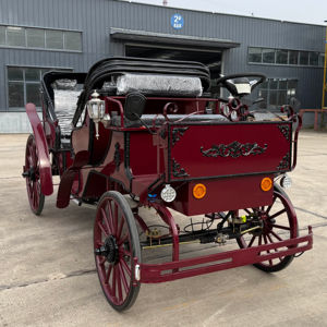 Charrette à chevaux personnalisée pour mariage, chariot de tourisme à chevaux - Product Image 1