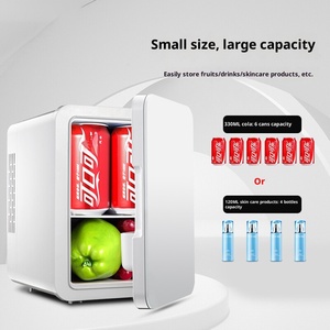 Portable électrique à double usage voiture maison beauté cosmétiques <span class=keywords><strong>réfrigérateur</strong></span> 4L Mini refroidissement chauffage isolation petit <span class=keywords><strong>réfrigérateur</strong></span> - Product Image 3