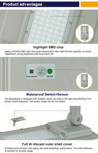Ip66 Buitenlicht Toppost 30W-120W Ip65 Intelligente Stand-Alone Zonne-Energie Led Straatlantaarn Prijs Met Bewegingssensor - Product Image 5