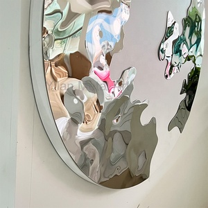 Elegante Arte Geometrica Moderna da Parete Decorazione Artigianale Specchio Artistico per Interni <span class=keywords><strong>Casa</strong></span> <span class=keywords><strong>e</strong></span> Hotel - Product Image 5
