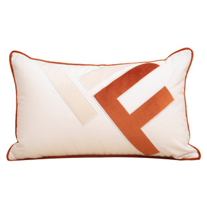 Cuscino per divano moderno di lusso arancione Villa Hotel soggiorno ricamato copricuscino <span class=keywords><strong>con</strong></span> lettera da ufficio <span class=keywords><strong>federe</strong></span> per auto - Product Image 5