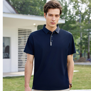 เสื้อโปโลเทคโนโลยีไร้เจลสำหรับผู้ชาย ผ้าไนลอน-สแปนเด็กซ์ ยืดหยุ่นสูง ระบายอากาศได้ดี ให้ความรู้สึกเย็นสบาย ป้องกันรอยยับ ไร้ตะเข็บ - Product Image 3