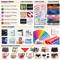 Sous-vêtements pour hommes en coton, caleçons et boxers, livraison directe d'usine, logo personnalisé, sous-vêtements respirants, ceinture élastique douce