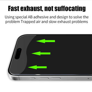 Protection d'écran en verre trempé OEM ODM 9H anti-traces de doigts HD transparente pour iPhone 17e, emballage personnalisé du fabricant - Product Image 3