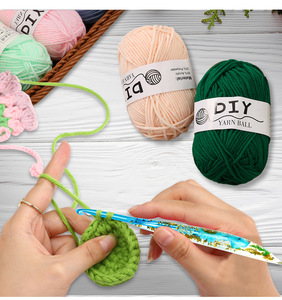 Grandes aiguilles à Crochet énormes crochets crochet en cristal transparent coloré crochet pour fil à crocheter gros fil bricolage artisanat - Product Image 5