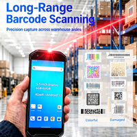 PDA Industriel Robuste Android 13 avec Lecteur de Codes-Barres 1D 2D QR, Terminal Portable avec NFC Sans Fil 4G pour Entrepôt