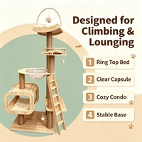 Arbre à chat multi-niveaux avec griffoir en sisal, maisonnette pour chat, mobilier pour animaux de compagnie, robuste et durable, pour chats de grande taille, pour intérieur