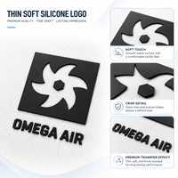 Étiquettes personnalisées en gros, résistantes à la décoloration, aux UV et aux rayures, logo 3D en silicone thermocollant pour patchs de vêtements