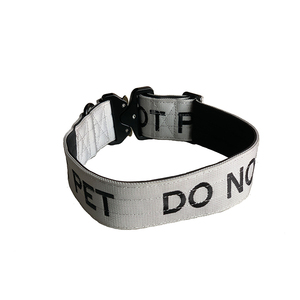 Collare per Cani di Lusso Regolabile in Morbido Neoprene Imbottito con Fibbia in Metallo Resistente e Ricamo in Nylon - Product Image 6