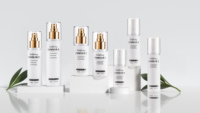 Offre Spéciale 100ml 120ml 150ml 4OZ 5OZ PET PCR RPET Matériel Cylindre De Maquillage Logo De Couleur Personnalisée Bouteilles De Pulvérisation De Brume Fine Cosmétique