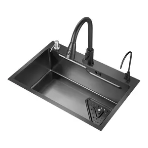 Event hot sale Nano coating 304 Stainless Steel Scratch and Wear-resistant Wash Basin Large Single Slot Kitchen Sink