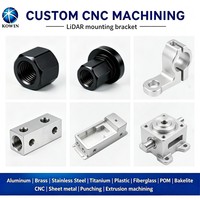 Support de fixation antichoc en aluminium anodisé sur mesure usiné CNC pour capteur LiDAR, pour équipement de cartographie et d'arpentage par drone