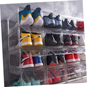 Large Clear Magnetic Stackable Drop Front Shoe Box - Product Image 6