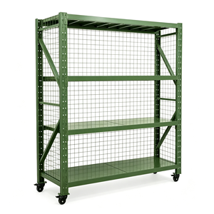 Boltless Design Tool Free Assembly Cross Braced Reinforced Frame Wobble Free Heavy Duty Shelving Rack With Casters Pro <b>Kit</b> - Product Image 1