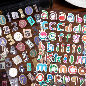 Adesivi Vintage Alfanumerici Best-Seller, Fogli di Lettere <span class=keywords><strong>Divertenti</strong></span> per Scrapbook e Decorazioni per Feste - Product Image 3