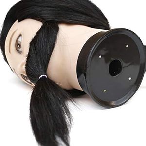 Tête de mannequin d'entraînement en cheveux humains 100 % naturels pour la <span class=keywords><strong>coupe</strong></span>, le tressage et le décoloration, avec barbe – Vente en gros - Product Image 3