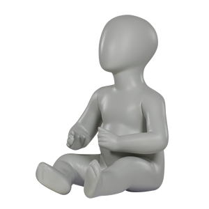 Mannequins Enfant en Fibre de Verre pour Vente en Gros, Modèles Très Jeunes, Assis, Unisexe - Product Image 2
