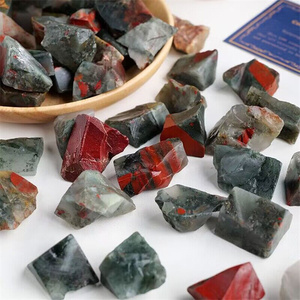 Cristalli Semi-preziosi Minerali Grezzi all'Ingrosso Pietre Naturali Verdi Rosse Grezze di Diaspro Africano per Decorazione - Product Image 4