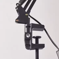 Clip métallique pliable bras long lampe de bureau LED Rotation à 360 ° soins des yeux spectre complet pour salon de manucure lecture à domicile
