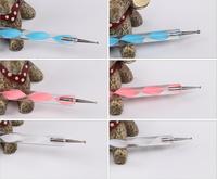 Ensemble d'outils de pointage à poignée en acrylique multicolore, 5 pièces, 2023 haut de gamme, perceuse à pointe à Double tête, brosse d'art d'ongle