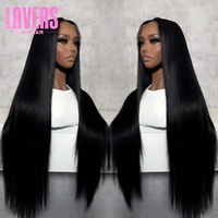 Perruques Lace Front en Cheveux Humains Lisses Naturels, Perruques Brésiliennes en Cheveux Humains, Perruques Frontales HD Sans Colle pour Femmes Noires – Achat en Gros à Prix Abordable