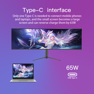 Ultra Wide 49-inch 5K 144Hz PBP KVM LED Display High-Definition Curved Screen Adjustable <b>Bracket</b> for PC Office Gaming DP - Product Image 3