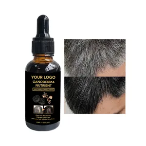 Vente en gros sérum de traitement anti-gris naturel pour cheveux gris blanc à noir traitement naturel pour hommes marque privée