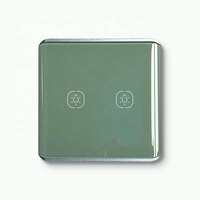Interrupteur tactile intelligent Zigbee 3.0 2 voies 10A pour chambre d'enfant, compatible UE/Royaume-Uni